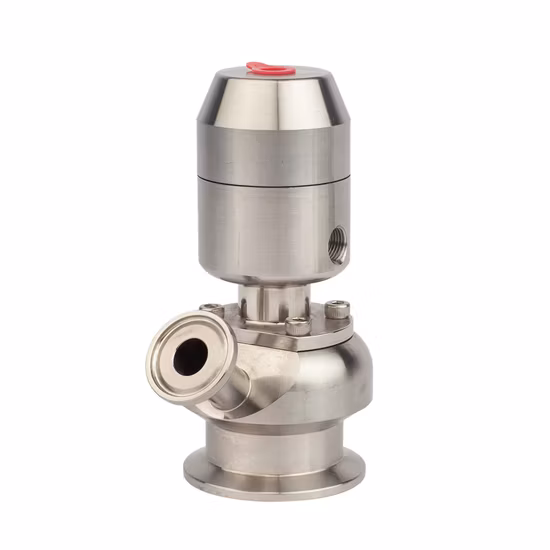 Manuelles aseptisches 10-bar-Edelstahlventil mit bündigem Boden und Dampfeinlassrohr