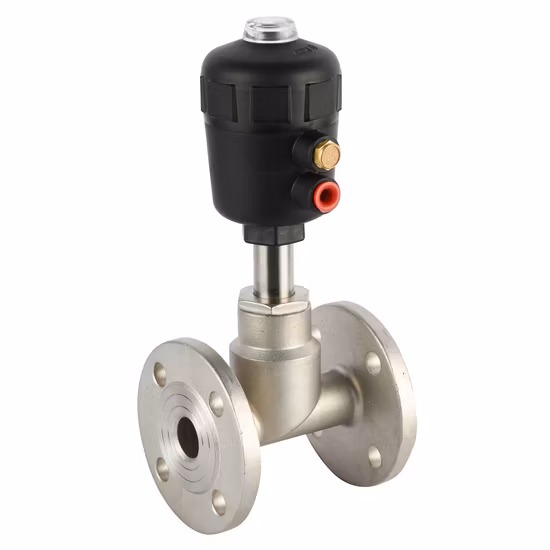 Schrägsitzventil RFS-Gewinde-Luftsteuerung, pneumatisches Edelstahl-Schrägsitzventil