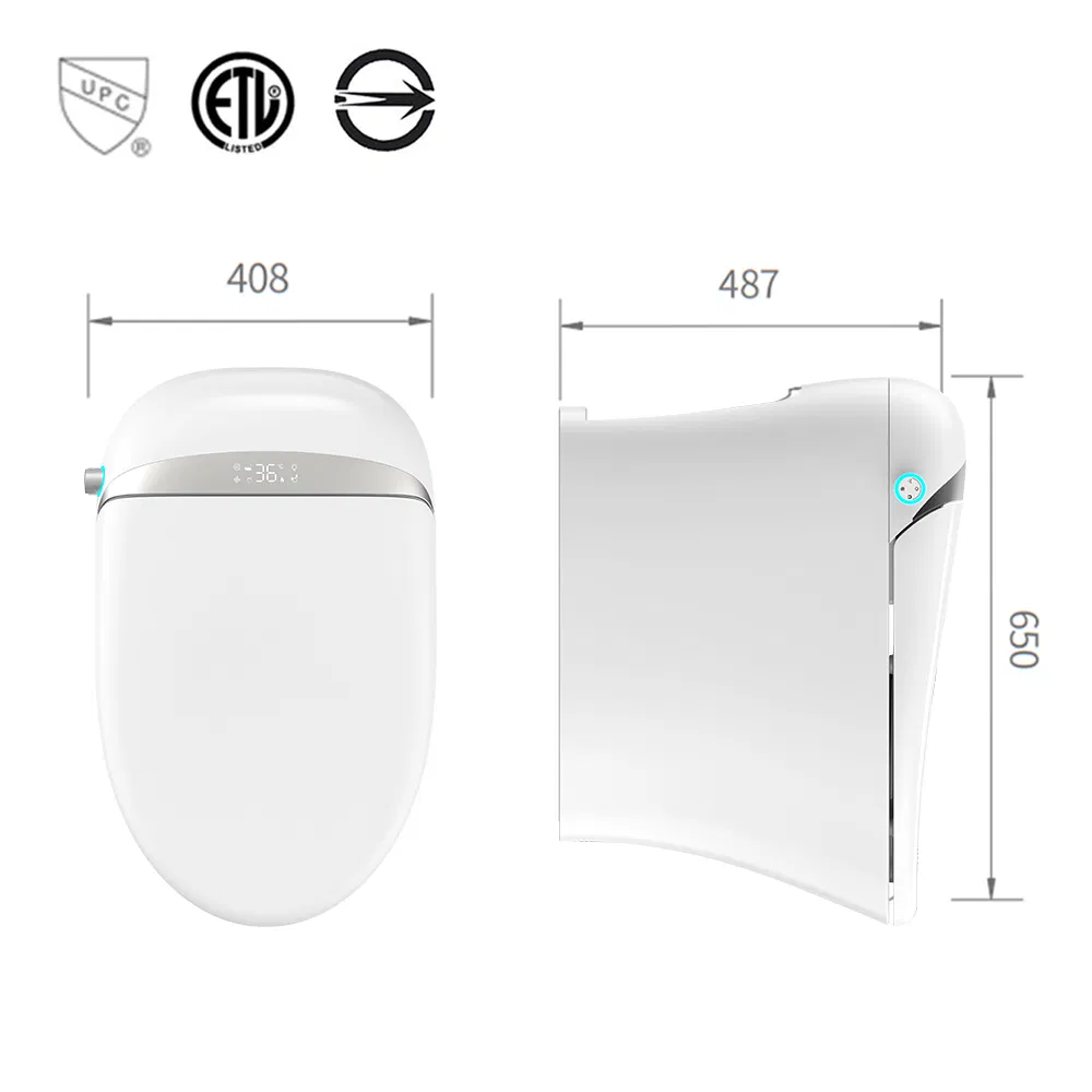 Badezimmer-WC-Bidet-Sitz, Keramik, Weiß, modernes Design, Bodenmontage, P