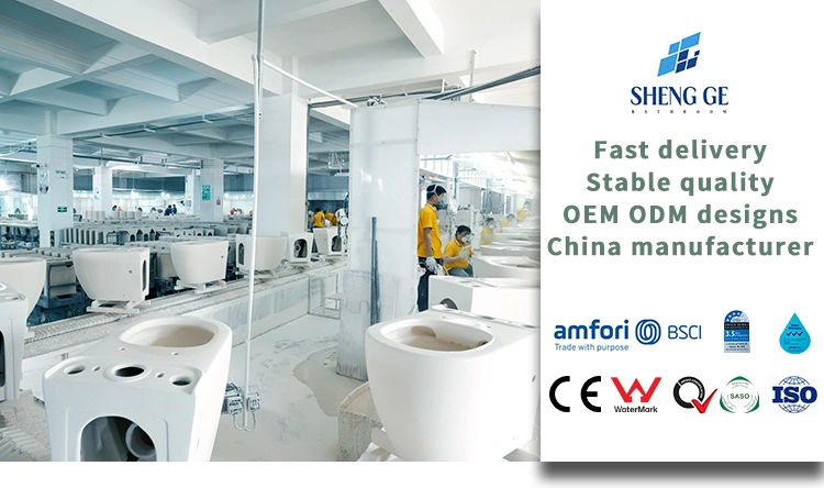 Chaozhou Manufacturer Popular European Standard Customizable Color Ceramic Rimless Wall Hung Toilet with Bidet